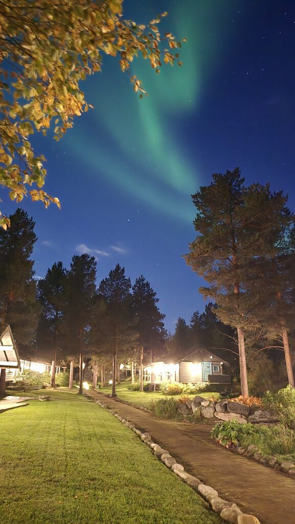 northern lights in september at onga