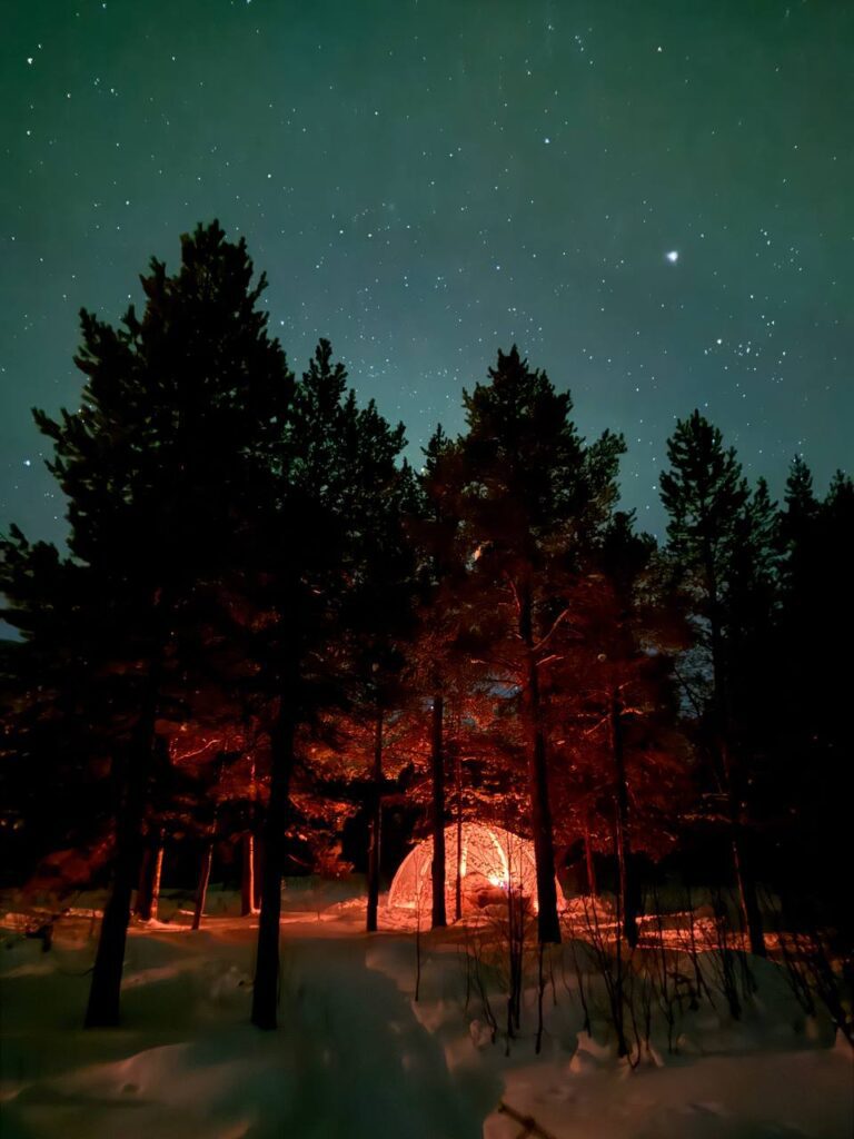 Aurora Dome under the Dark Sky