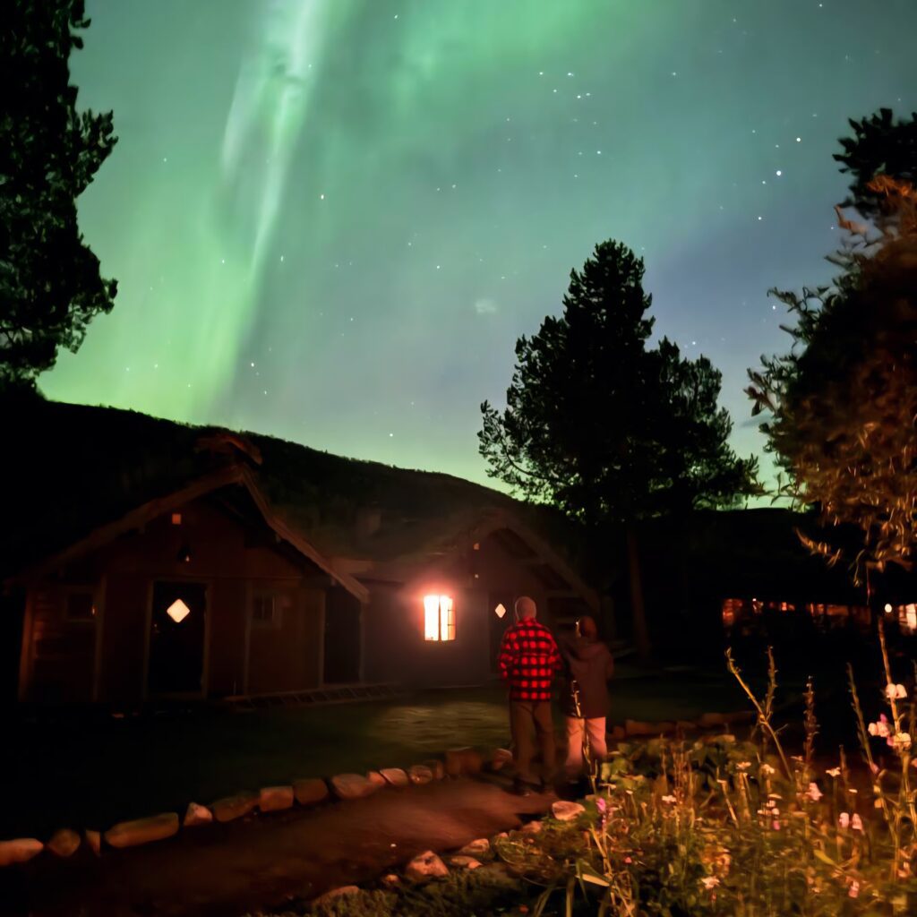 northern lights in october at onga, Alta, northern norway