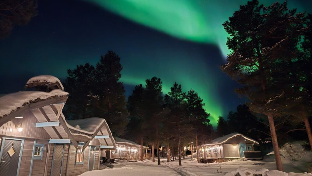 northern lights in february in alta northern norway